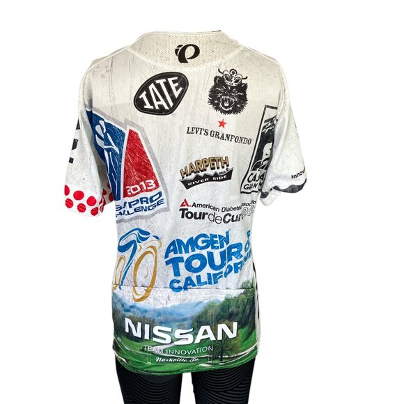 Pearl Izumi Amgen Tour Size S White Cycling Jersey - Picture 3 of 7